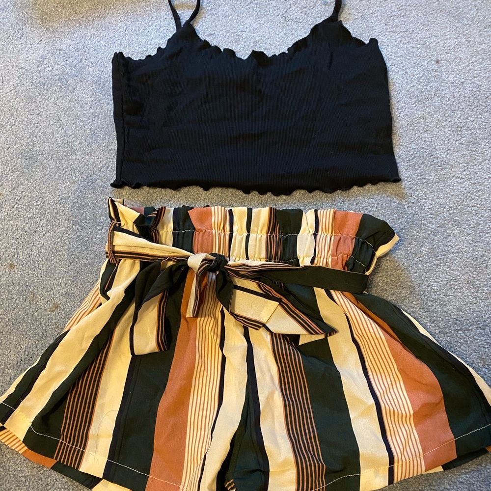 Shein shorts and tank set, never been worn
